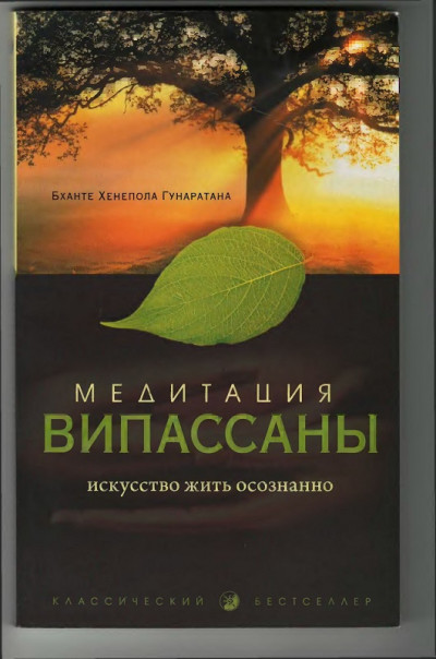 Медитация випассана. Искусство жить осознанно